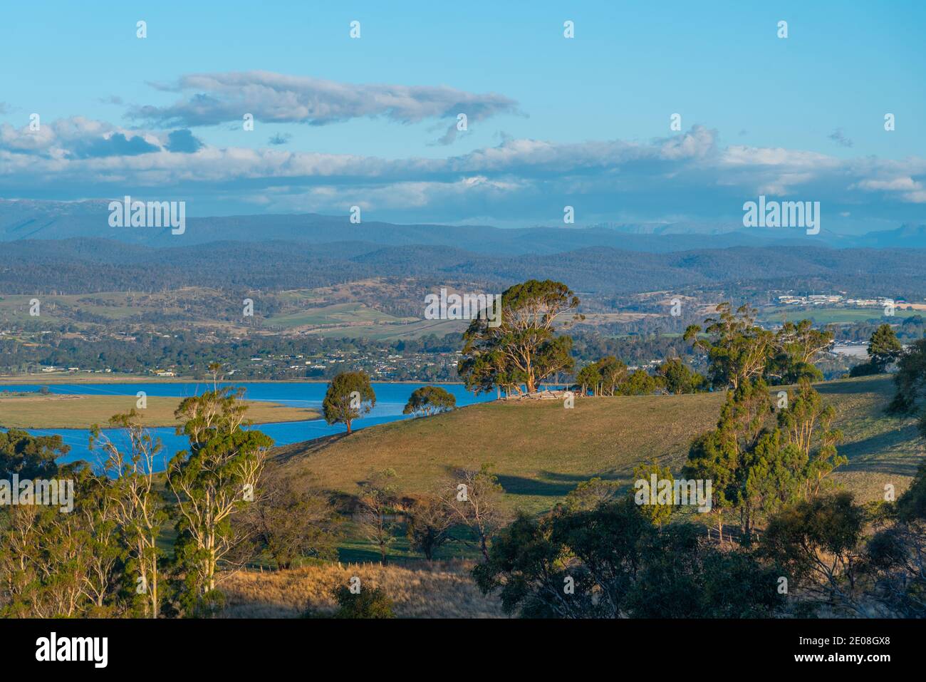 Valley of river Tamar in Tasmania, Australia Stock Photo Alamy