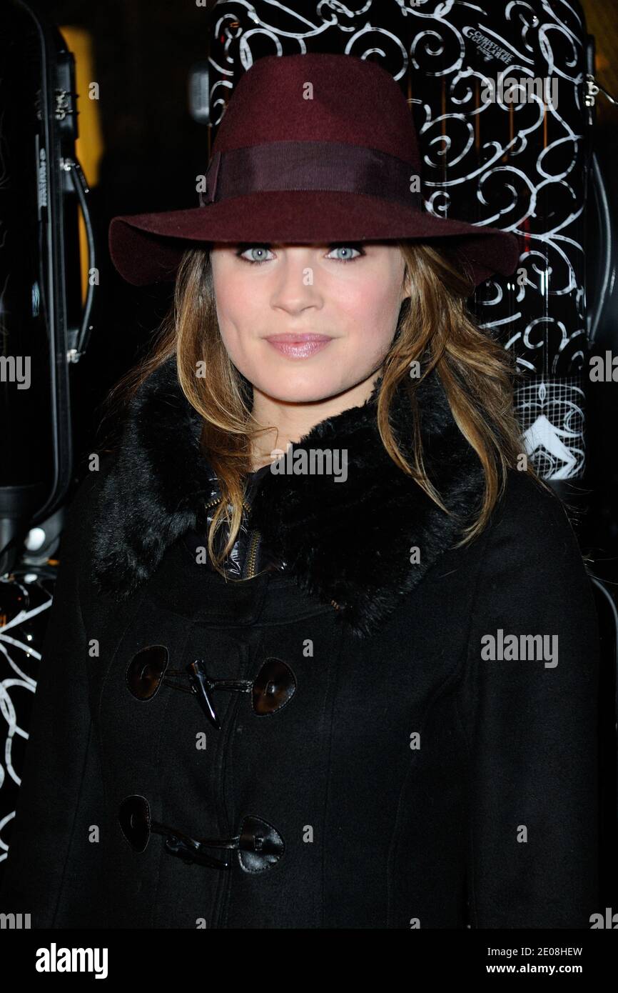 Melanie Maudran attending the Christophe Guillarme Luggage Line Launch Cocktail at Hotel Renaissance Paris Arc de Triomphe ,in Paris, France, on january 22, 2012.Photo by Alban Wyters/ABACAPRESS.COM Stock Photo