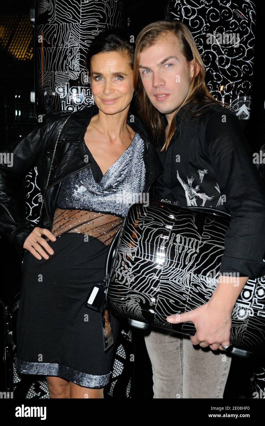 Marie-Sophie L and Christophe Guillarme attending the Christophe Guillarme Luggage Line Launch Cocktail at Hotel Renaissance Paris Arc de Triomphe ,in Paris, France, on january 22, 2012.Photo by Alban Wyters/ABACAPRESS.COM Stock Photo