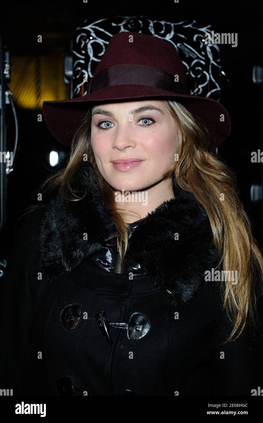 Melanie Maudran attending the Christophe Guillarme Luggage Line Launch Cocktail at Hotel Renaissance Paris Arc de Triomphe ,in Paris, France, on january 22, 2012.Photo by Alban Wyters/ABACAPRESS.COM Stock Photo