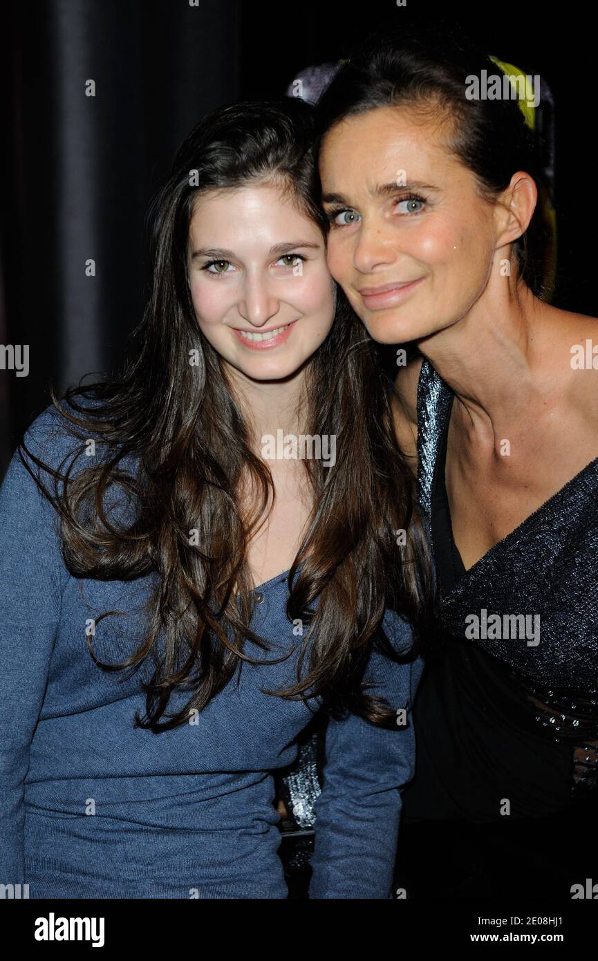 Shaya Lelouch and her mother Marie Sophie L attending the Christophe Guillarme Luggage Line Launch Cocktail at Hotel Renaissance Paris Arc de Triomphe ,in Paris, France, on january 22, 2012.Photo by Alban Wyters/ABACAPRESS.COM Stock Photo