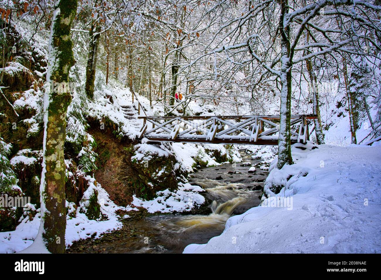 Ravennaschlucht Viaduct Winter Germany Stock Photo - Alamy