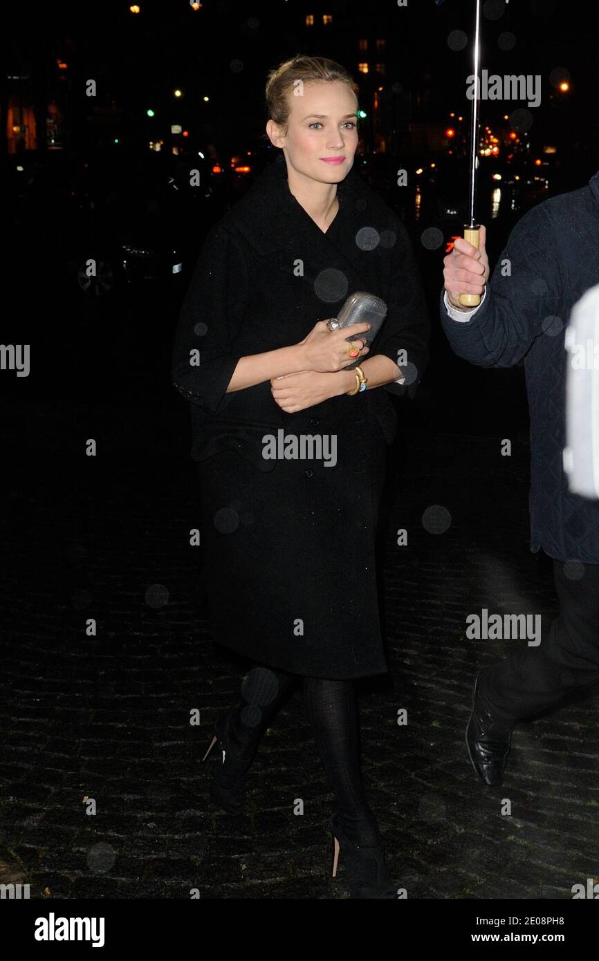 Diane Kruger arriving at the 24 Hours Museum Prada Party held at the 'Conseil Economique et Social' in Paris, France, on January 24, 2012. Photo by Alban Wyters/ABACAPRESS.COM Stock Photo