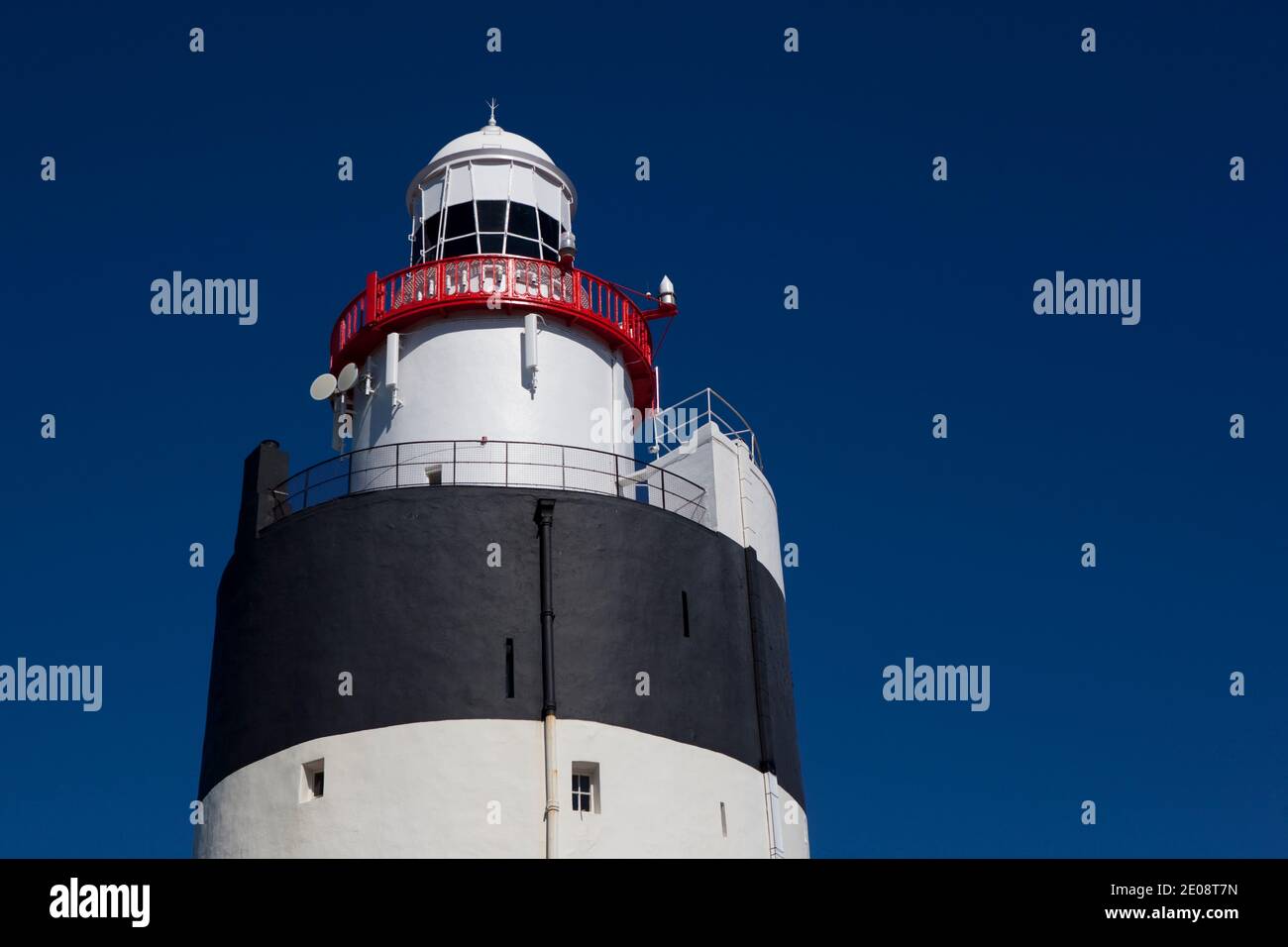 The Hook Lighthouse, Fethard on Sea, Wexford, Ireland is one of the oldest lighthouses in the world, and has been in use since the 12th or 13th centur Stock Photo