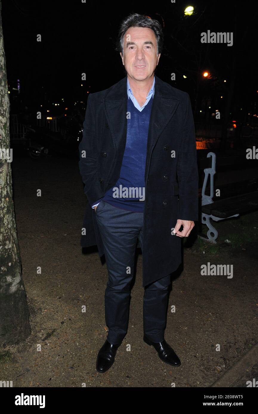 Francois Cluzet attending premiere of new play 'Lucide' at the Theatre Marigny, in Paris, France on January 25, 2012. Photo by Alban Wyters/ABACAPRESS.COM Stock Photo