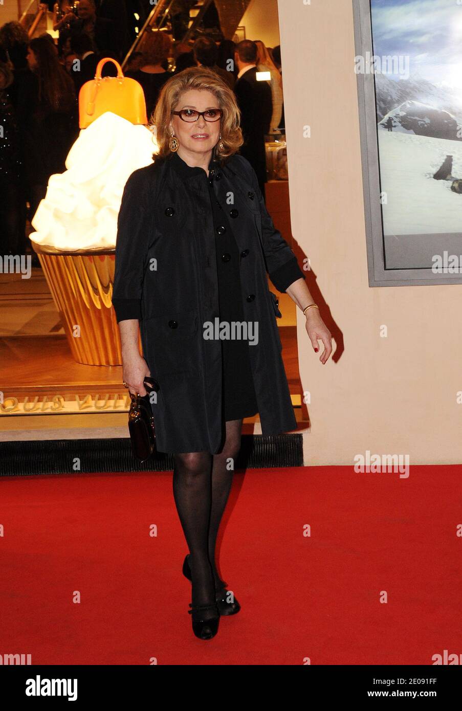 Sovesal forberede Stien Actress Catherine Deneuve arriving for the opening of the first Louis  Vuitton Maison in Rome, Italy on January 27, 2012. The store is called  'L'Etoile' after the name of the historic cinema