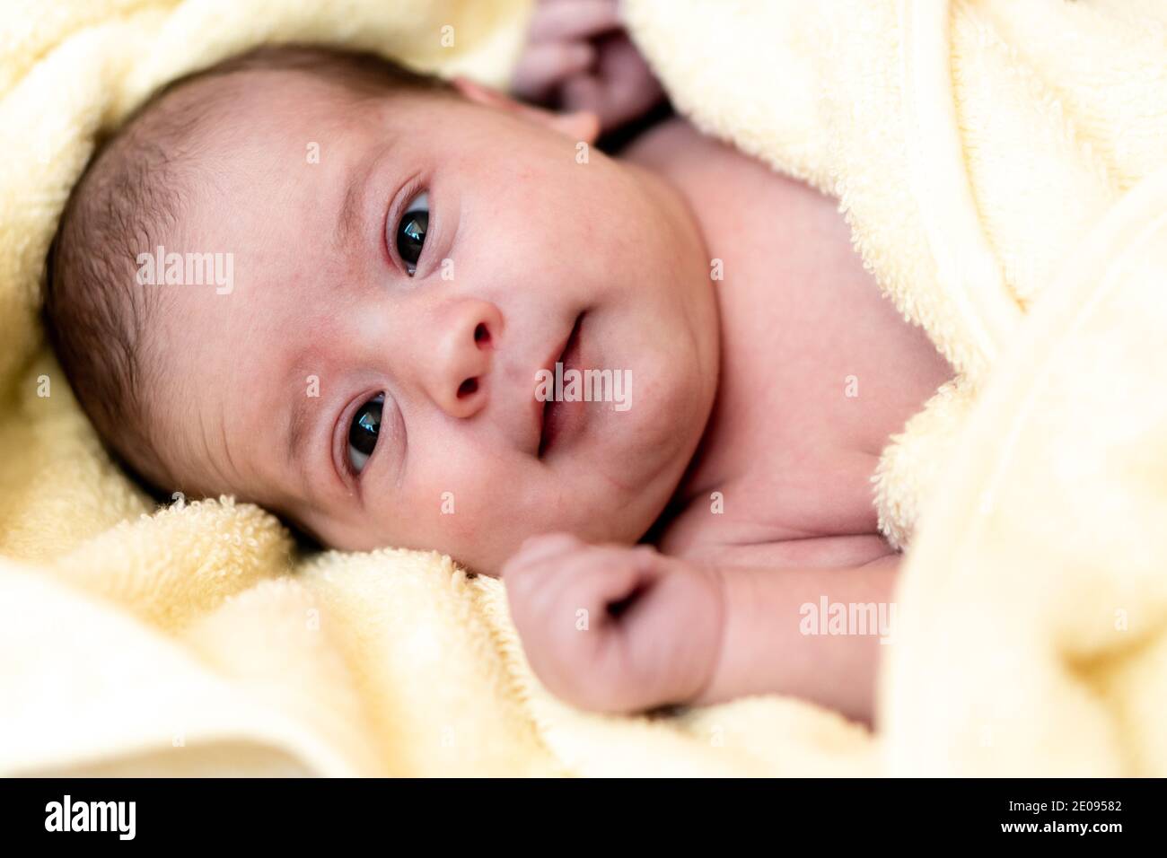 Childhood, care, hygiene, motherhood, innocence concepts Tight Close