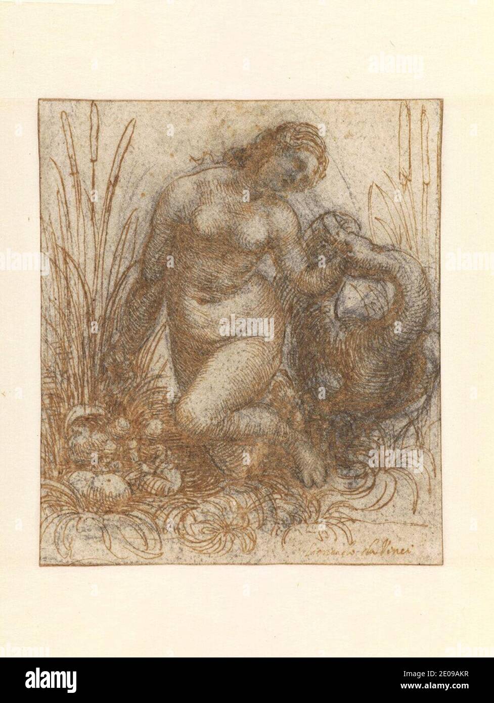 Leda and the Swan Museum Poster,Birthday Gift Studio ,Painting by Leonardo da Vinci,Gallery