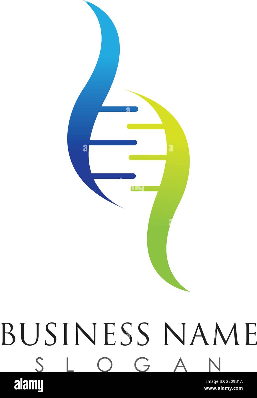 DNA logo vector icon template Stock Vector