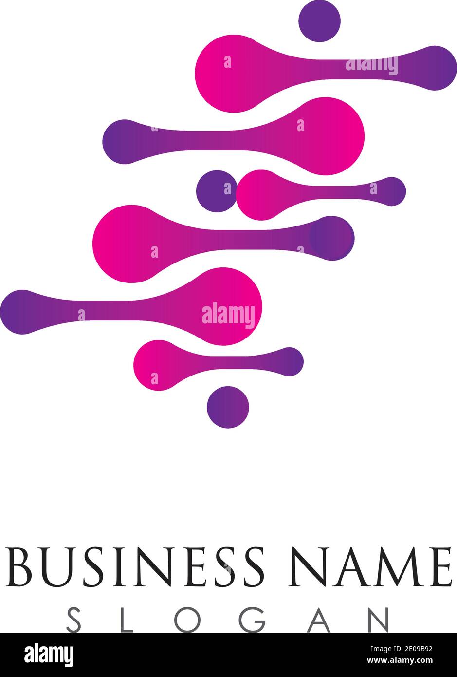 D,N,A logo vector icon template Stock Vector