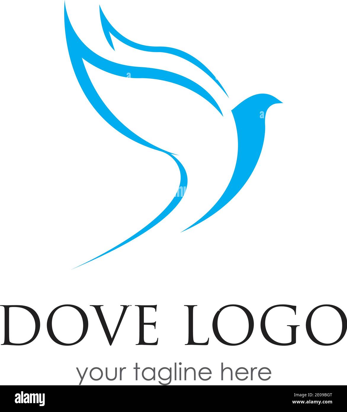 Bird Dove Logo Template Bird logo template, Animal flying icon design ...