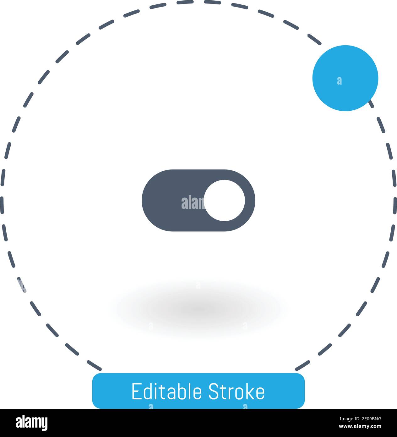 switch vector icon editable stroke outline icons for web and mobile Stock Vector