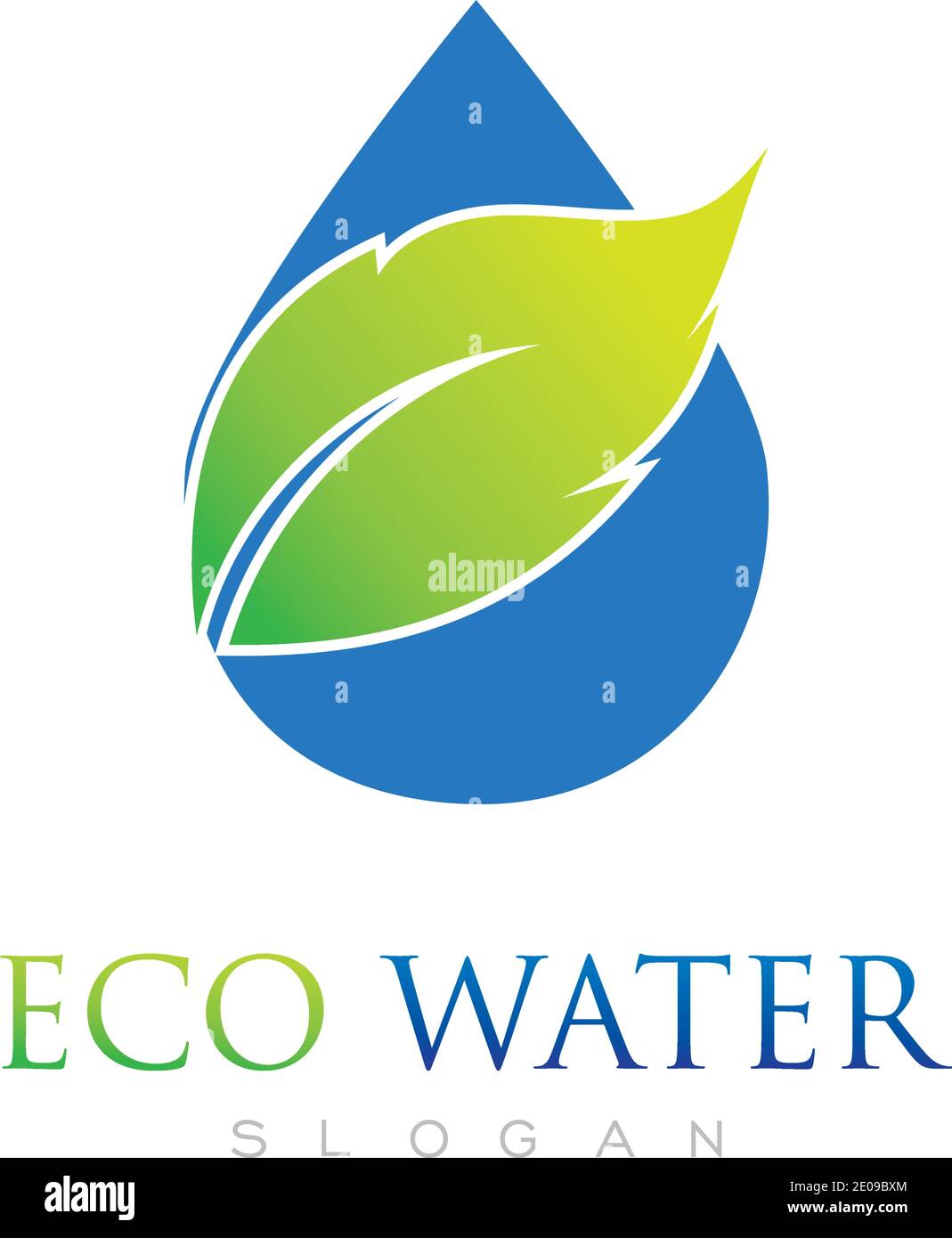 Eco Water Energy Logo Vector Company Stock Vector Image & Art - Alamy