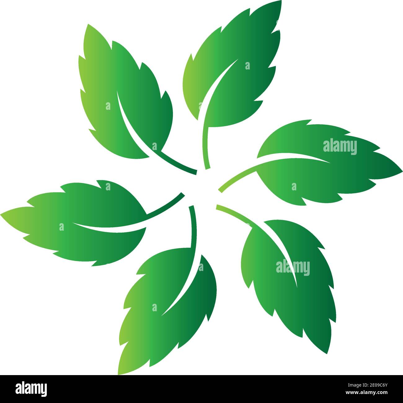 Logos of green Tree leaf ecology nature element vector Stock Vector