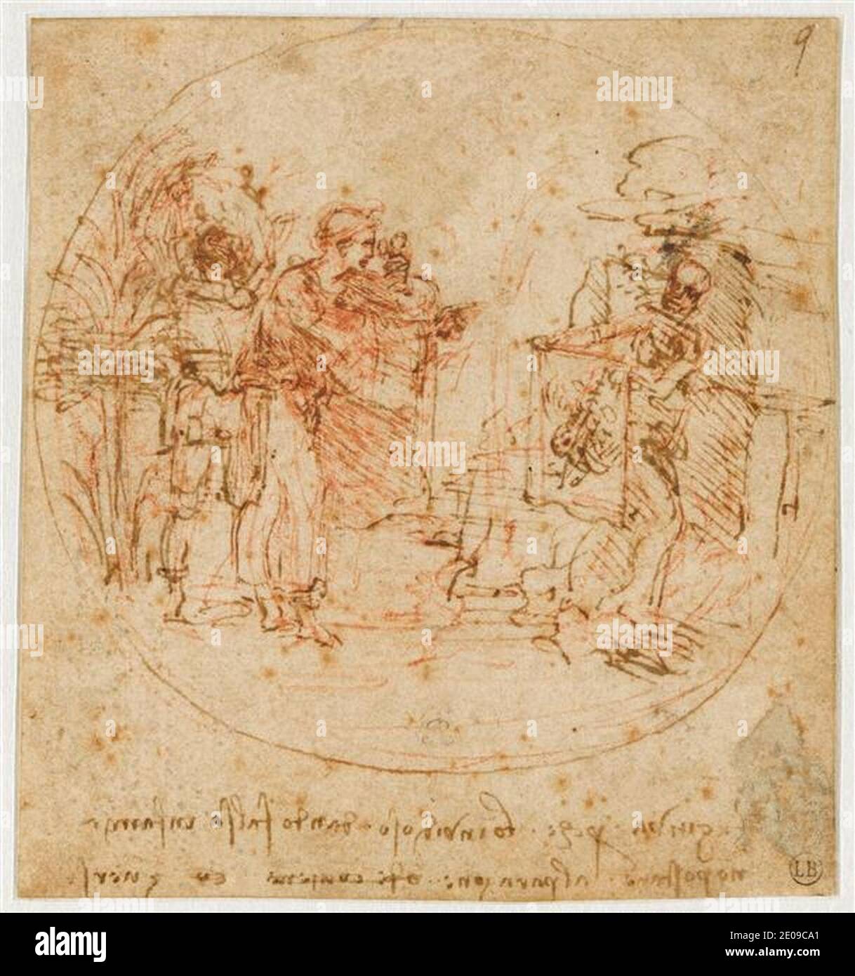 Leonardo da Vinci - Sujet allégorique, NI1774;AI656. Stock Photo