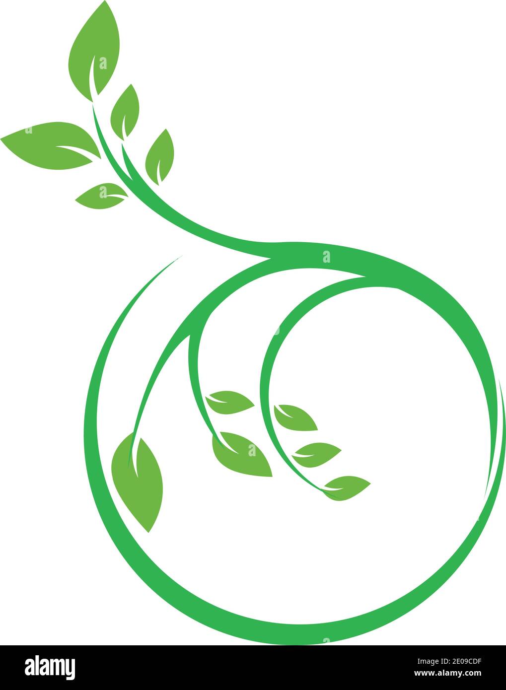 Logos of green Tree leaf ecology nature element vector Stock Vector