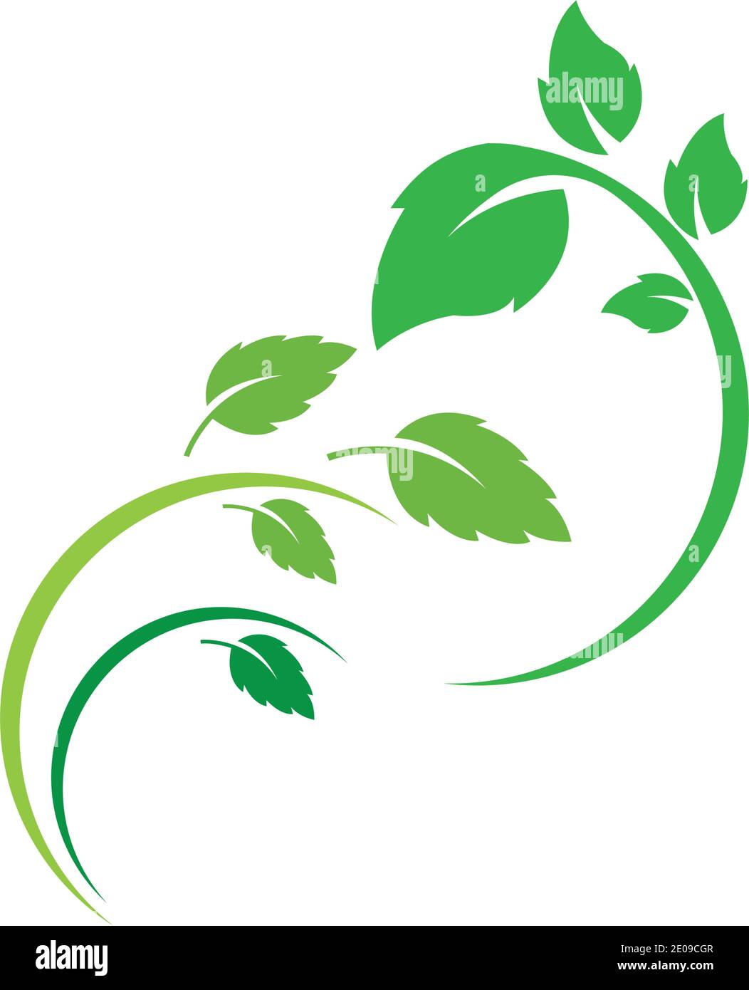 Logos of green Tree leaf ecology nature element vector Stock Vector