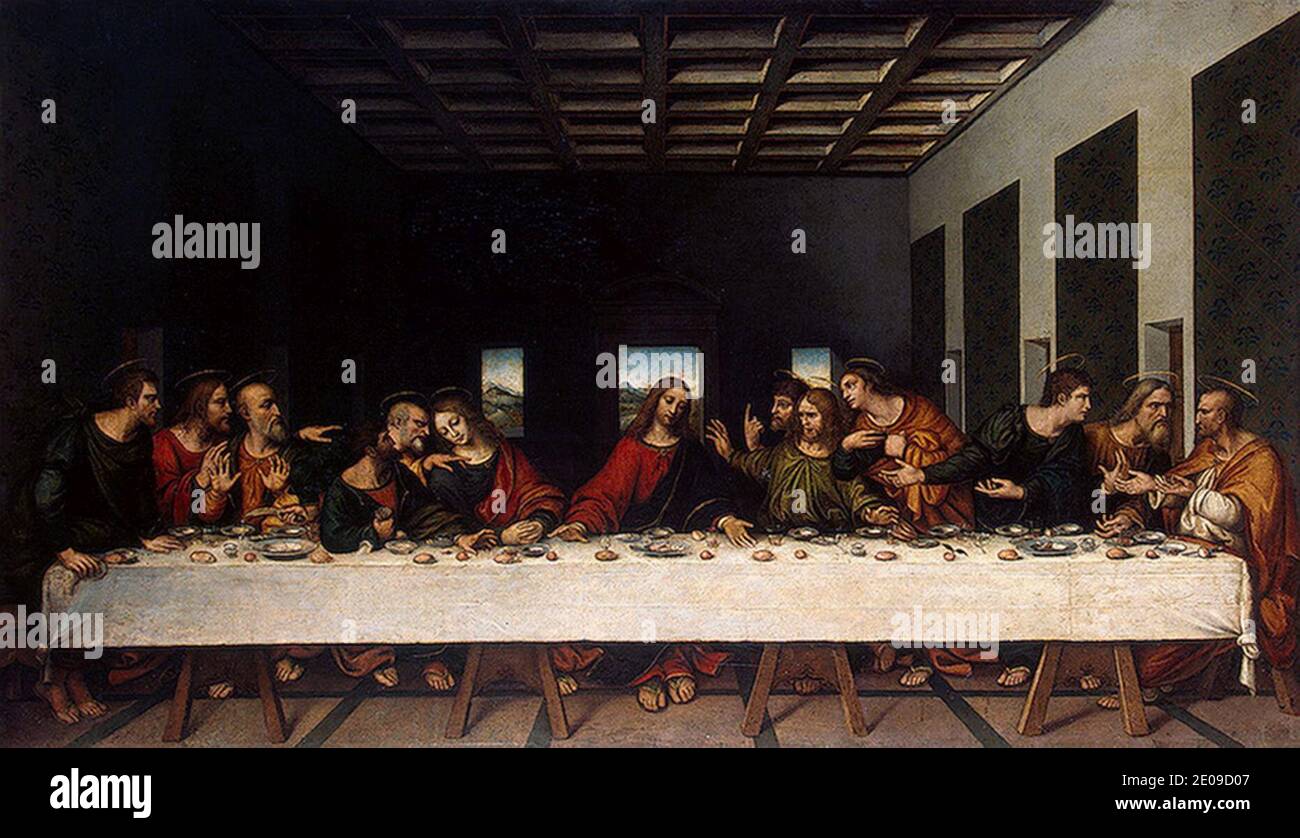 Leonardo last supper hermitage. Stock Photo