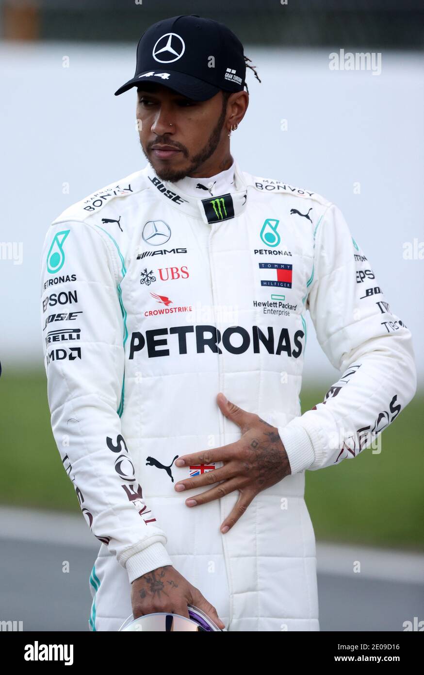 File photo dated 20/20/20 of Lewis Hamilton who has been awarded a Knighthood for services to Motorsports in the New Year's Honours List. Stock Photo