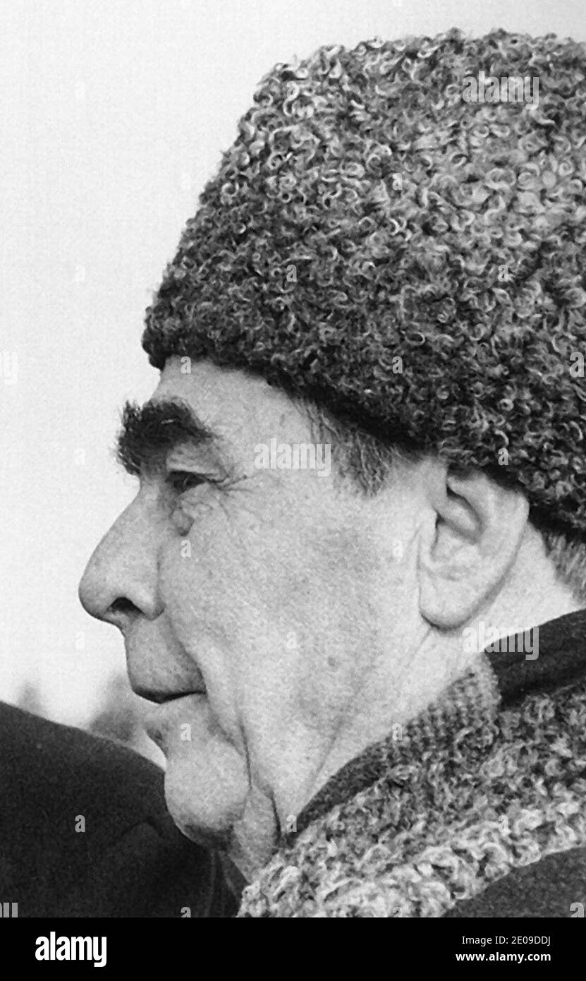 Leonid Brezhnev 1974. Stock Photo