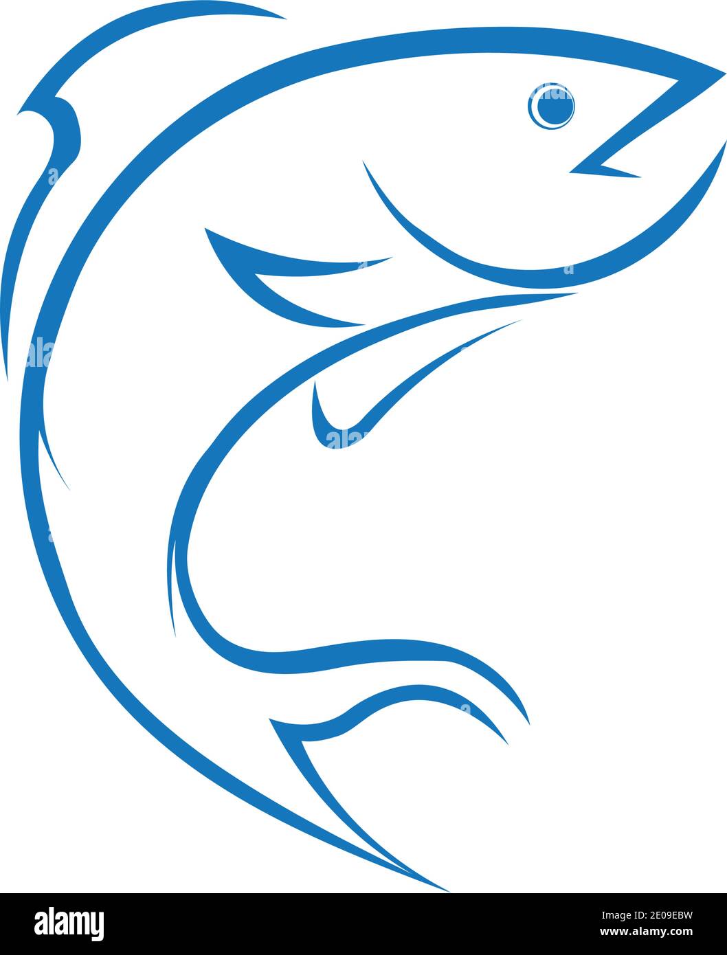 Fish logo template icon vector illustration design Stock Vector