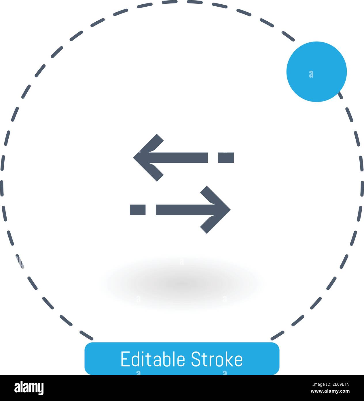 synchronization vector icon editable stroke outline icons for web and mobile Stock Vector