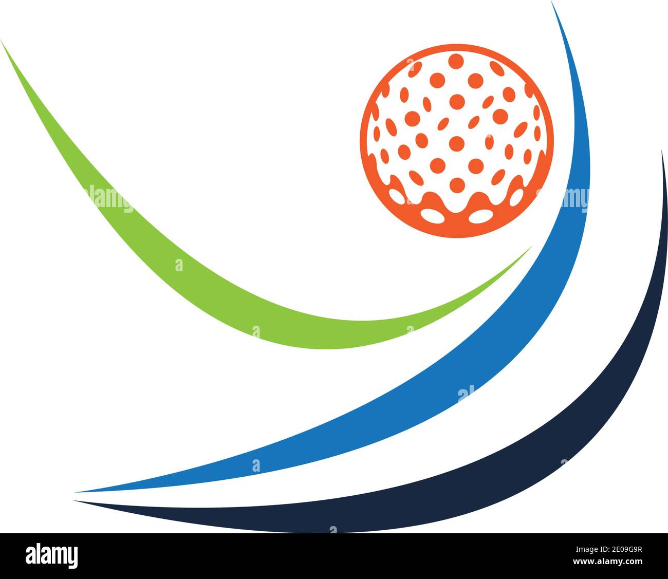 Golf Sport Logo Design Template, vector Illustration Stock Vector