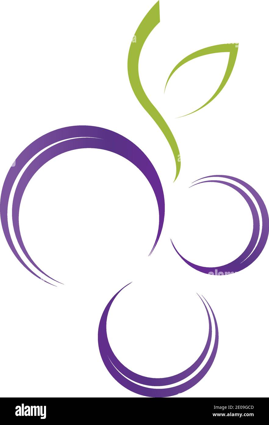 Grapes icon vector illustration design template Stock Vector