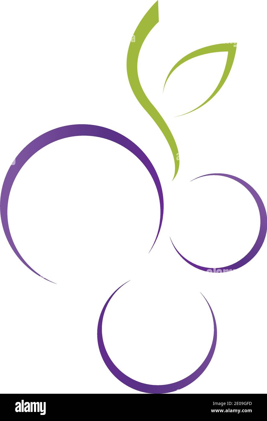 Grapes icon vector illustration design template Stock Vector