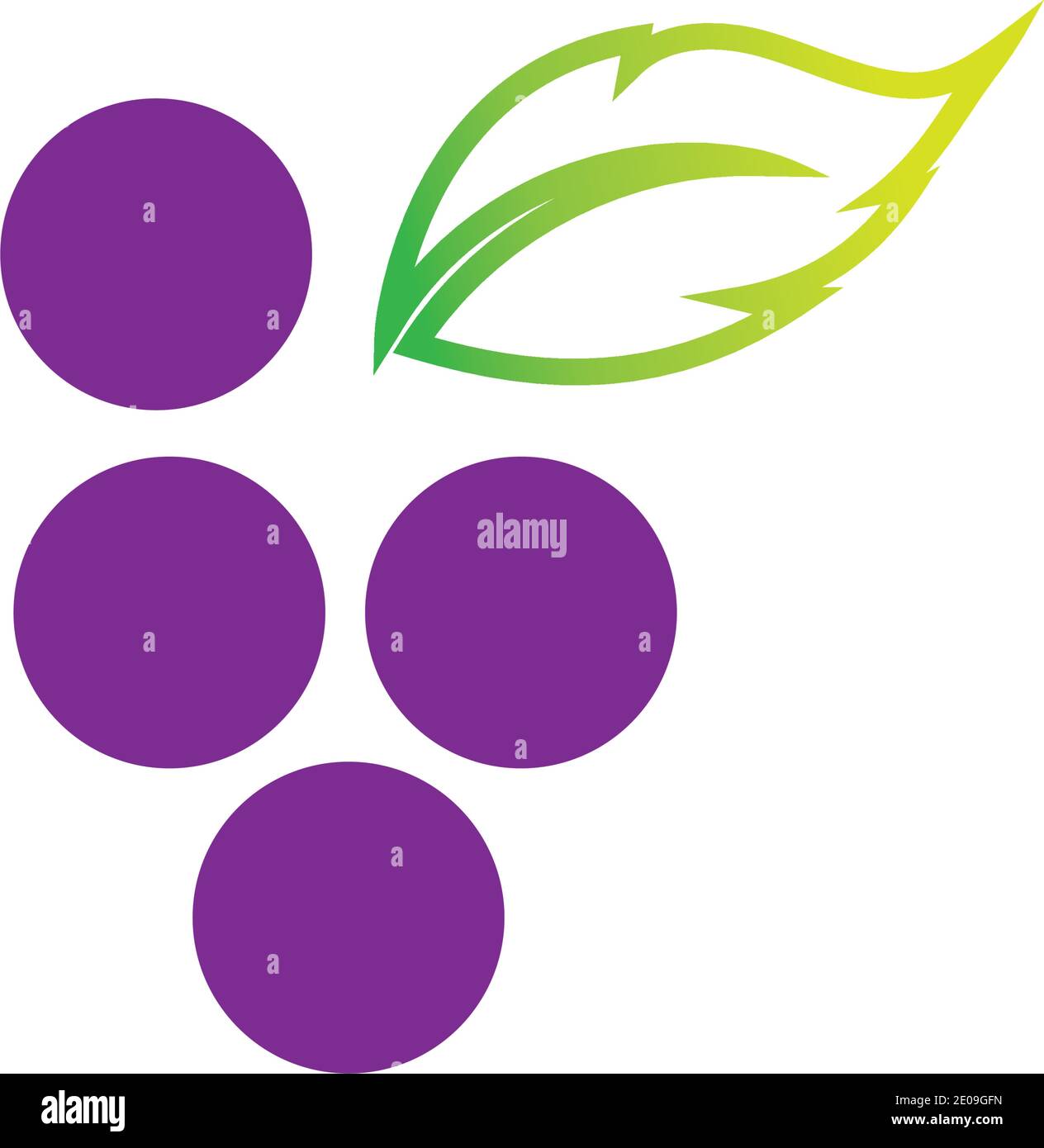 Grapes icon vector illustration design template Stock Vector