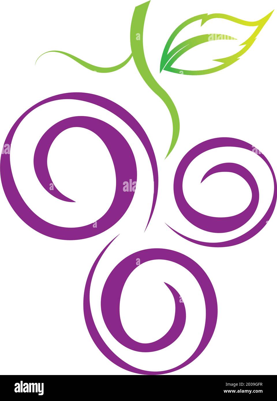 Grapes icon vector illustration design template Stock Vector