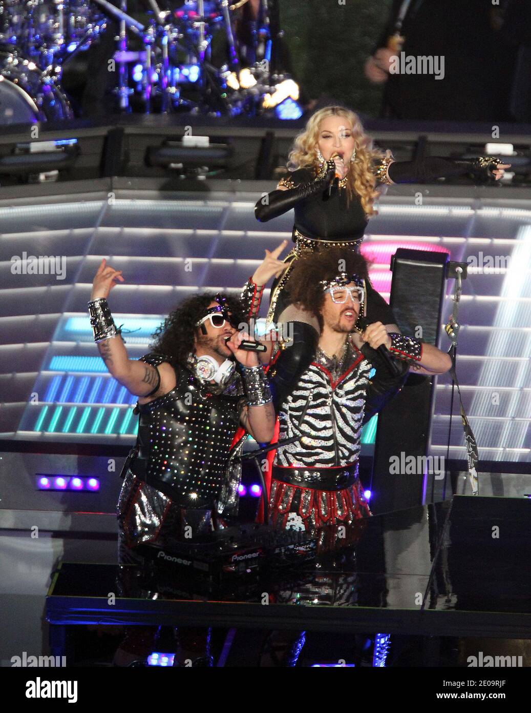 Madonna Performs During The Halftime Show Of Superbowl XLVI At Lucas madonna-performs-during-the-halftime-show-of-superbowl-xlvi-at-lucas