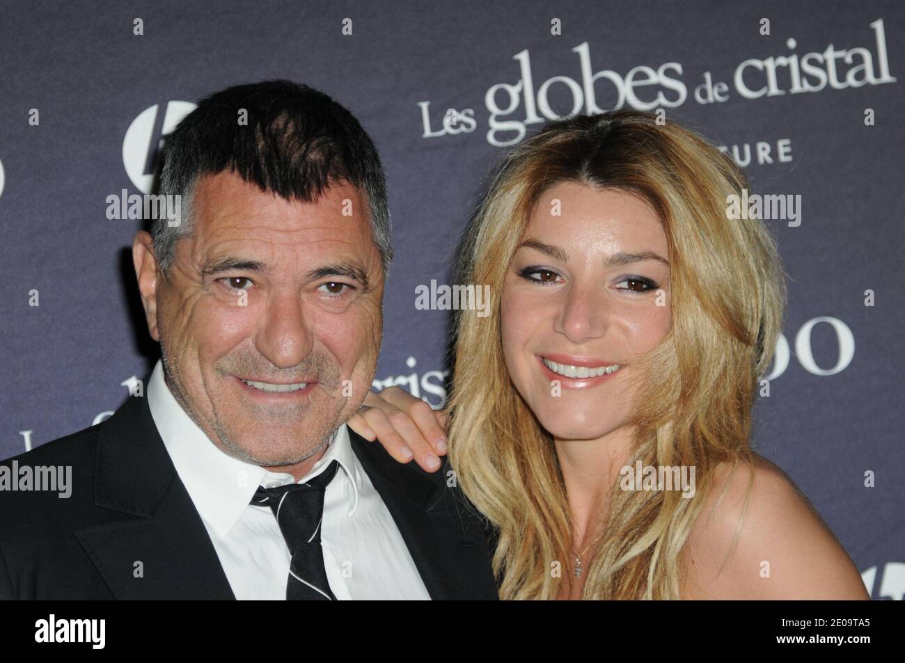 Jean-Marie Bigard and wife Lola Marois attending the Premiere of '2 Days in  New York' held at the MK2 Bibliotheque movie theatre in Paris, France on  March 19, 2012. Photo by Nicolas