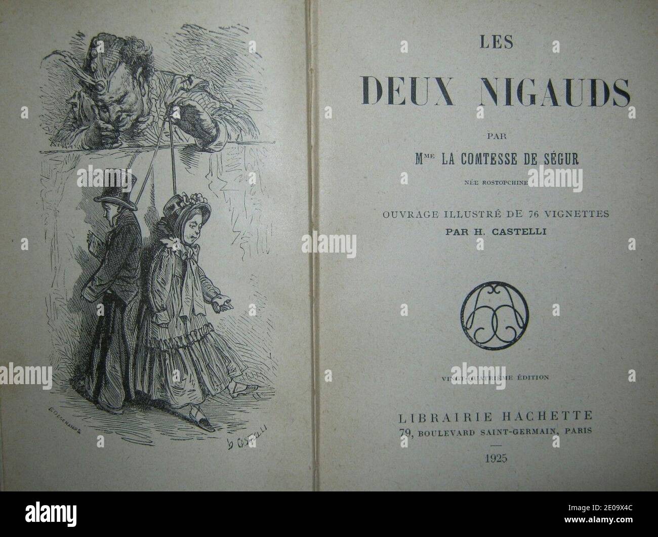 Les Deux Nigauds Stock Photo Alamy