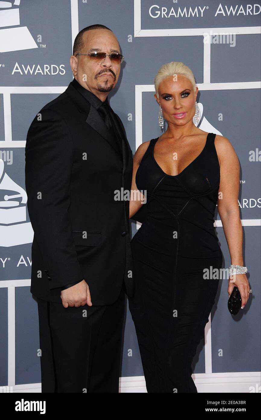 Ice-T And Wife Coco Arriving At The 54th Annual Grammy Awards Held At