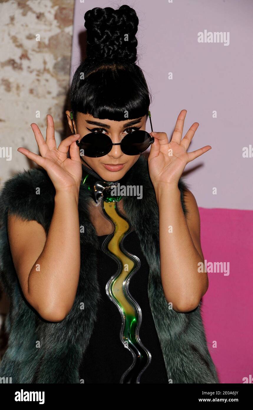 Natalia Kills backstage during the Alice and Olivia by Stacey Bendet Fall 2012 Presentation, held at Center 548, in New York City, NY, USA on February 13, 2012. Photo by Graylock/ABACAPRESS.COM Stock Photo