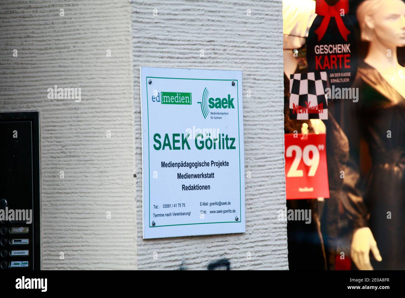 der Niederlassung des SAEK in Görlitz droht die Schliessung. 30.12.2020 Stock Photo