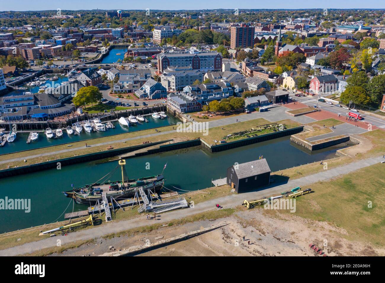 Salem Maritime National Historic Site, Derby Waterfront District, Salem, MA, USA Stock Photo