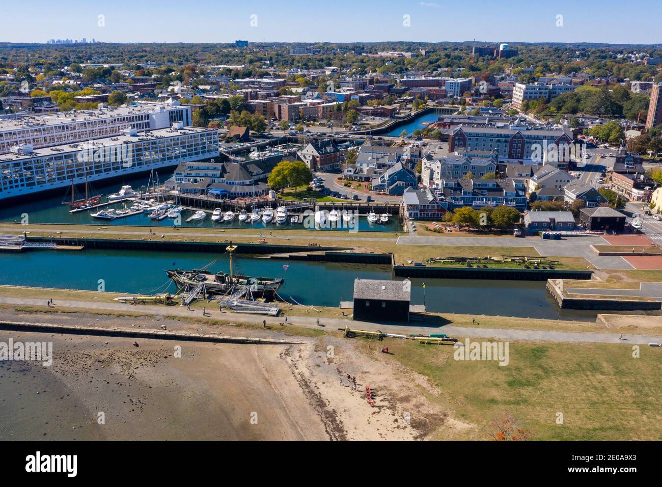 Salem Maritime National Historic Site, Derby Waterfront District, Salem, MA, USA Stock Photo