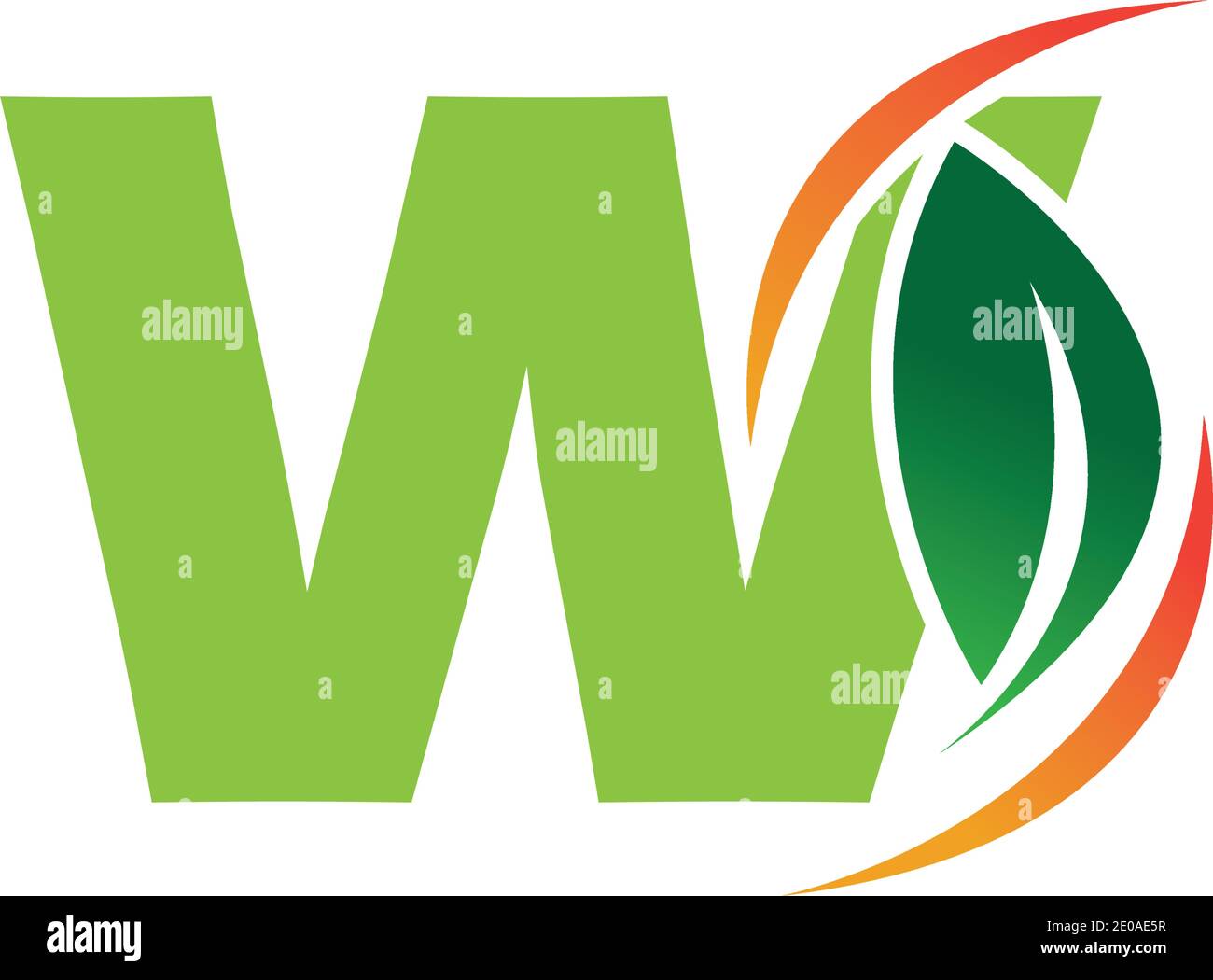 Letter W Leaf Logo Design Vector Template Stock Vector Image & Art - Alamy