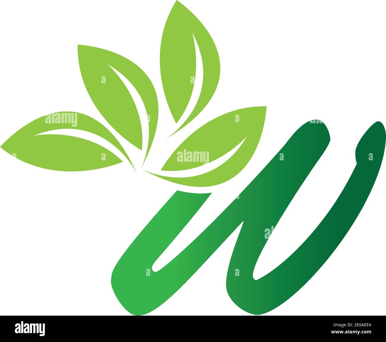 Letter W Leaf Logo Design Vector Template Stock Vector Image & Art - Alamy