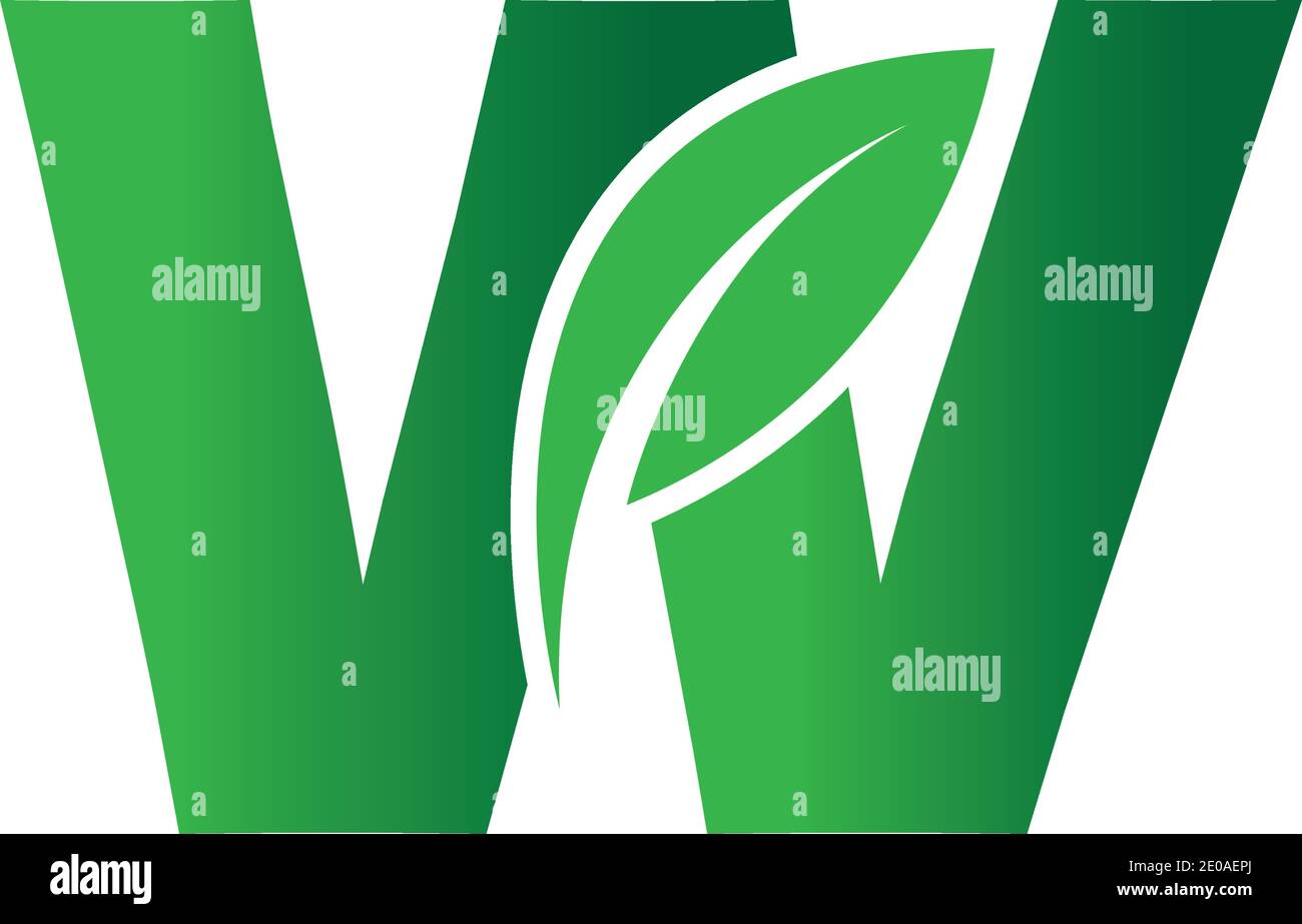 Green Alphabet W High Resolution Stock Photography And Images Alamy