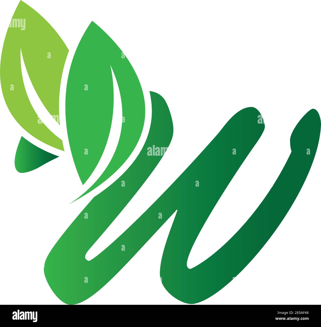 Letter W Leaf Logo Design Vector Template Stock Vector Image & Art - Alamy