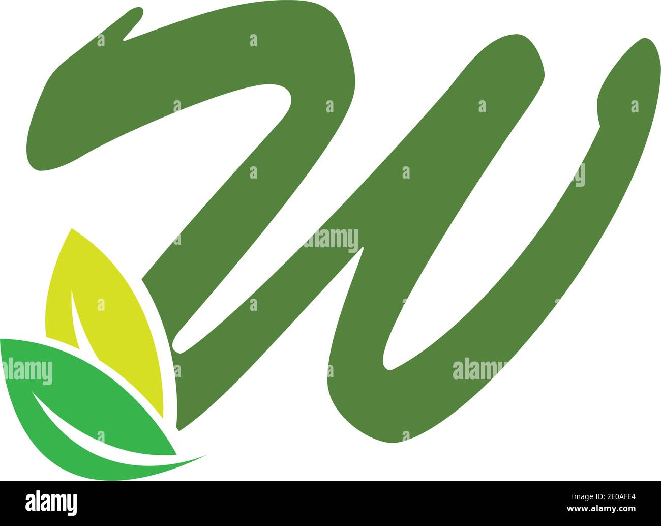 Letter W Leaf Logo Design Vector Template Stock Vector Image & Art - Alamy