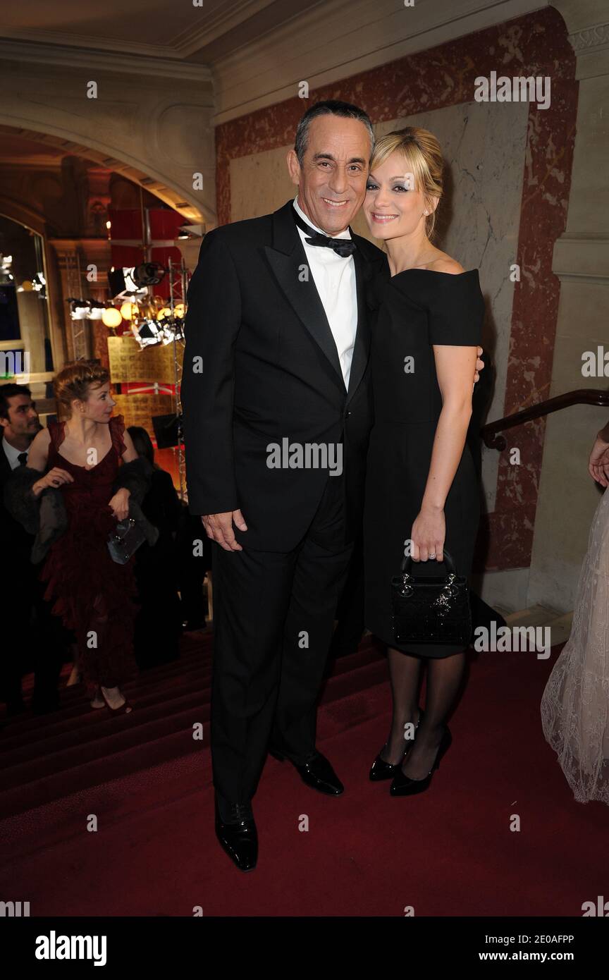 Thierry Ardisson and Audrey Crespo Mara attending the 37th annual Cesar film Awards ceremony held at the Theatre du Chatelet in Paris, France on February 24, 2012. Photo by Nicolas Gouhier/ABACAPRESS.COM Stock Photo