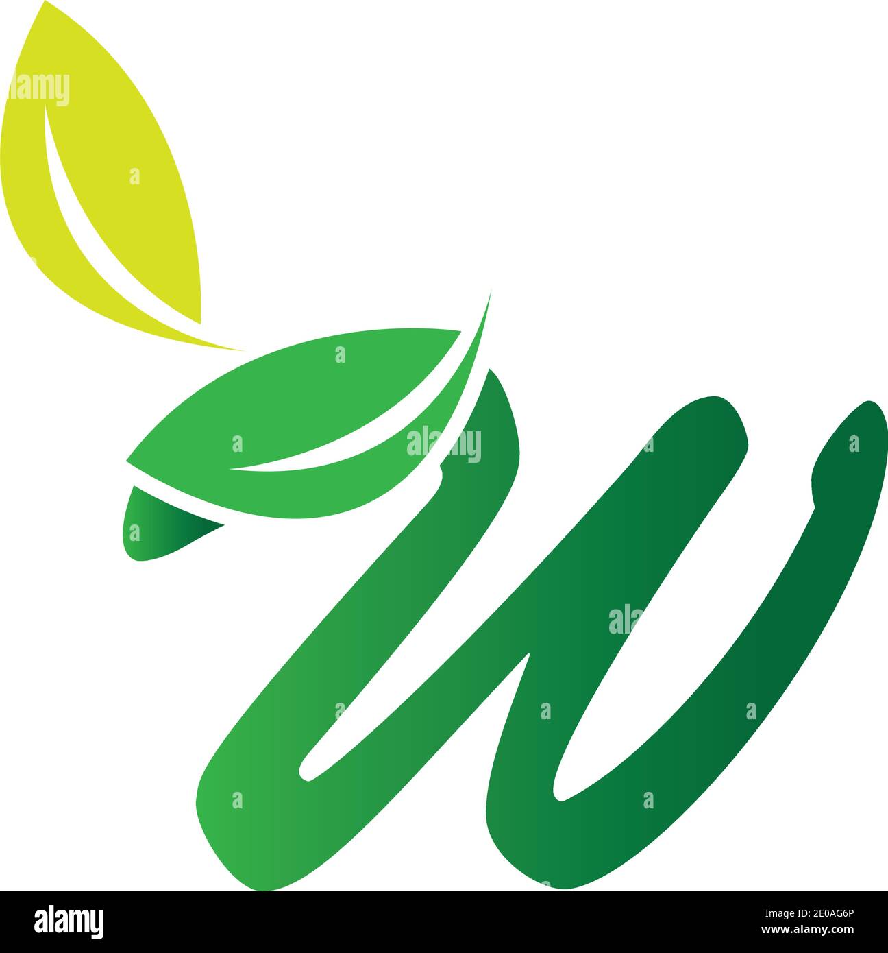 Letter W Leaf Logo Design Vector Template Stock Vector Image & Art - Alamy