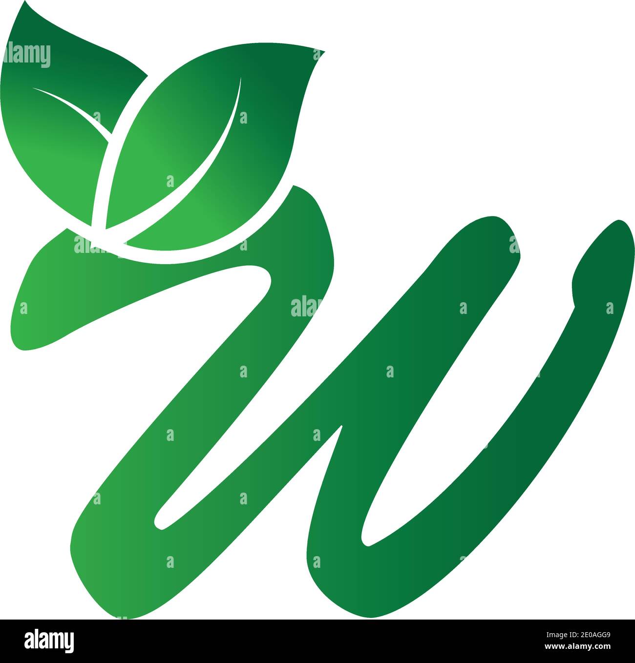 Letter W Leaf Logo Design Vector Template Stock Vector Image & Art - Alamy