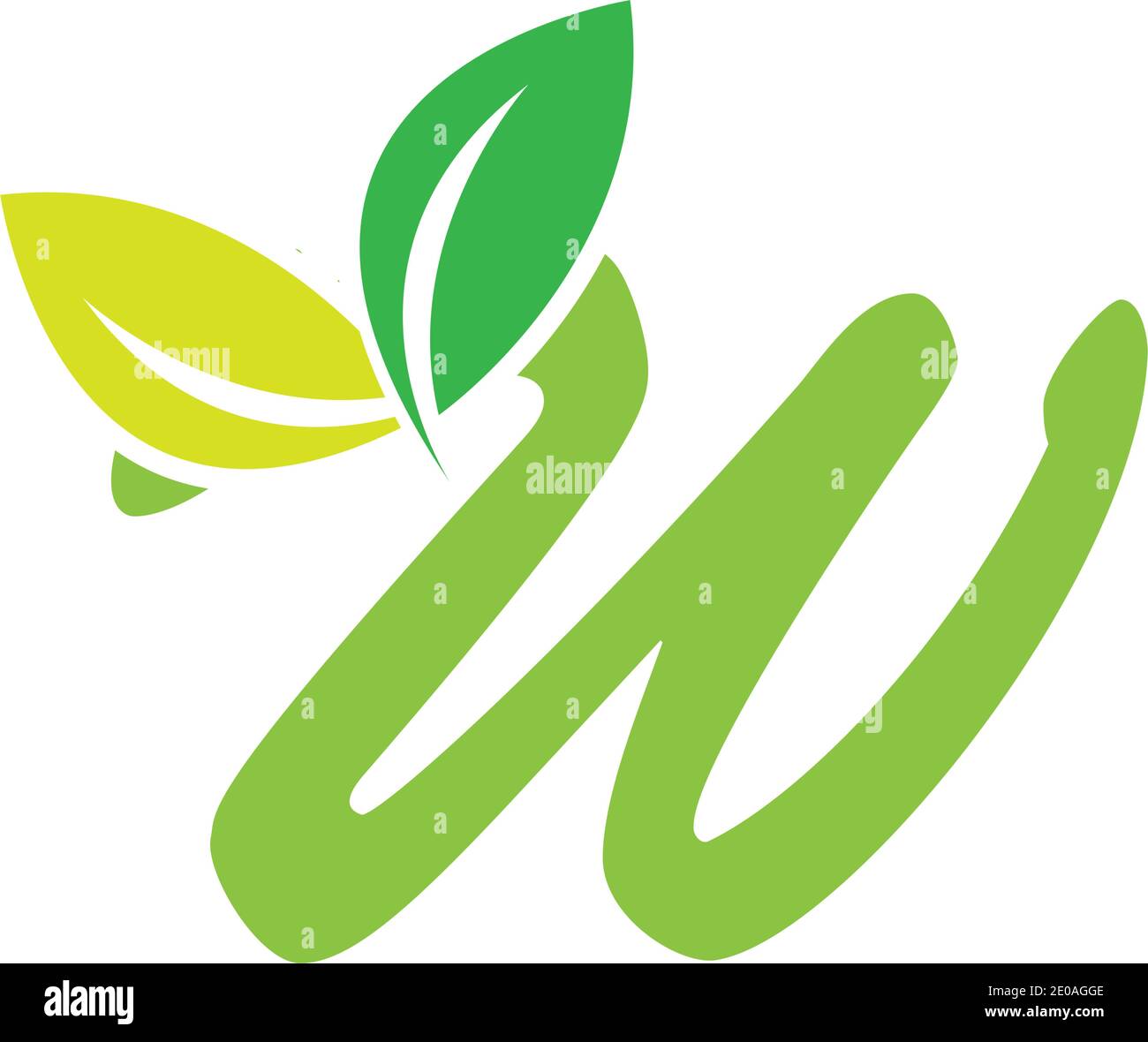 Letter W Leaf Logo Design Vector Template Stock Vector Image & Art - Alamy