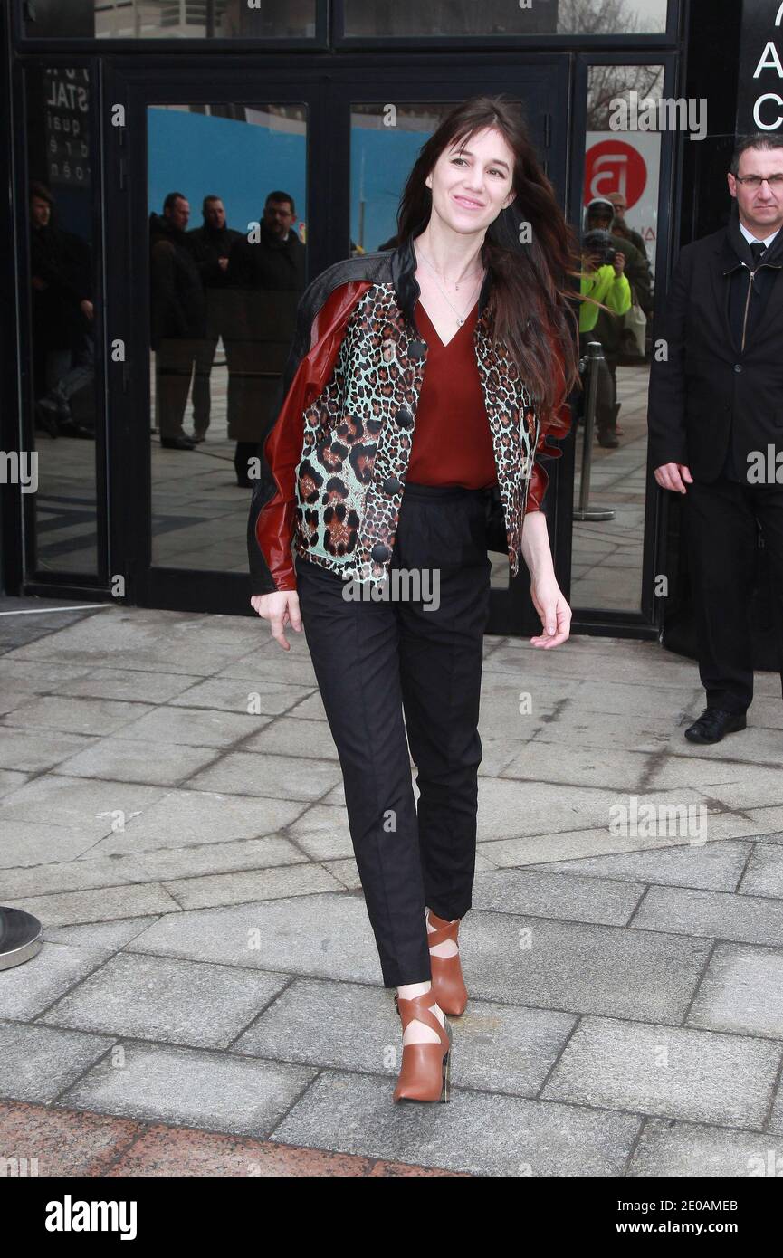Charlotte Gainsbourg attends Balenciaga's Fall-Winter 2012-2013  Ready-To-Wear collection show held at Quai