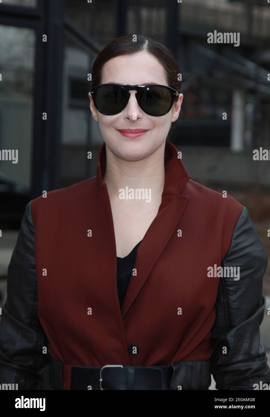 Amira Casar attends Balenciaga's Fall-Winter 2012-2013 Ready-To-Wear collection show held at Quai Javel in Paris, France, on March 1, 2012, as part of the Paris Fashion Week. Photo by Denis Guignebourg/ABACAPRESS.COM Stock Photo